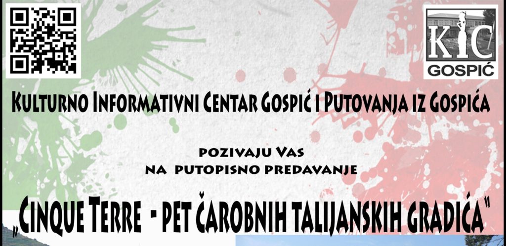 Putopisno predavanje „Cinque Terre – pet čarobnih talijanskih gradića“