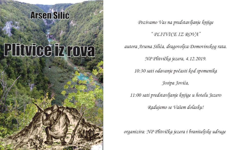 Plitvice iz rova – promocija knjige