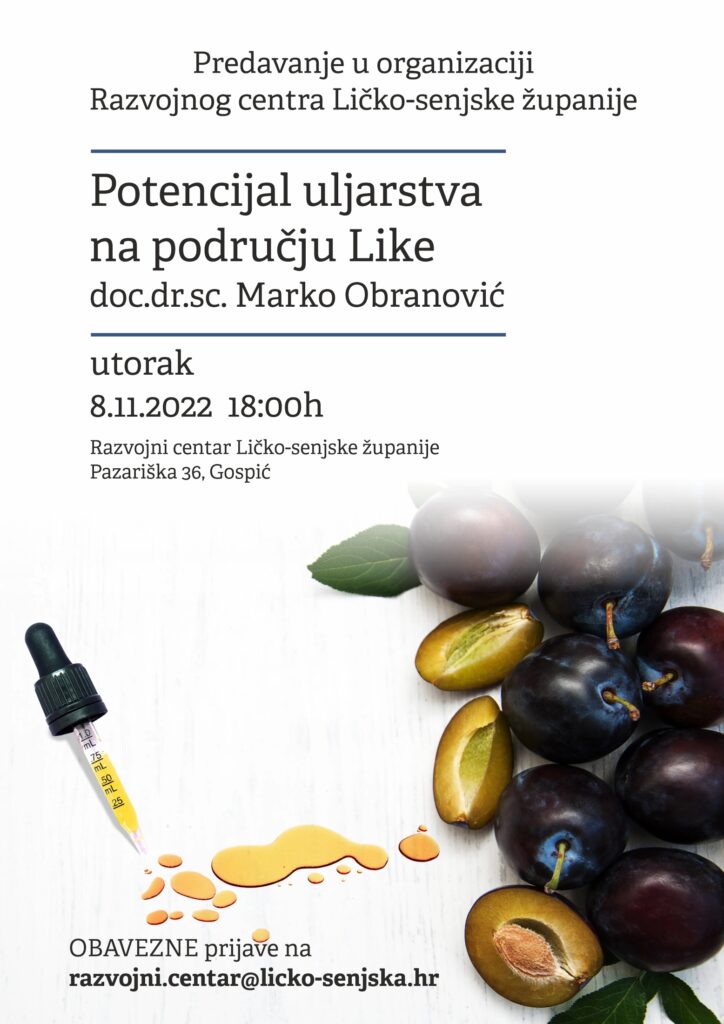 POTENCIJAL RAZVOJA ULJARSTVA NA PODRUČJU LIKE