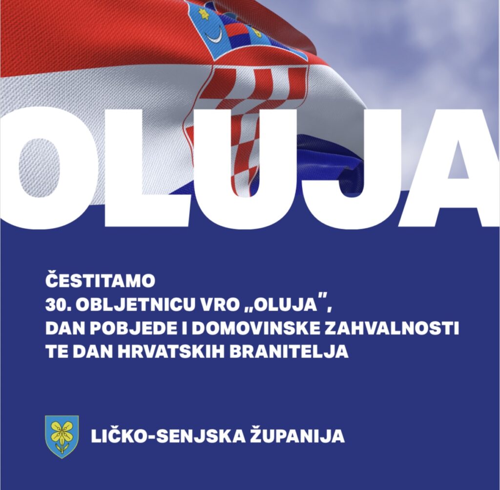 ČESTITKA ŽUPANA PETRYJA POVODOM DANA POBJEDE I DOMOVINSKE ZAHVALNOSTI, DANA HRVATSKIH BRANITELJA i 30.OBLJETNICE VRA”OLUJA”