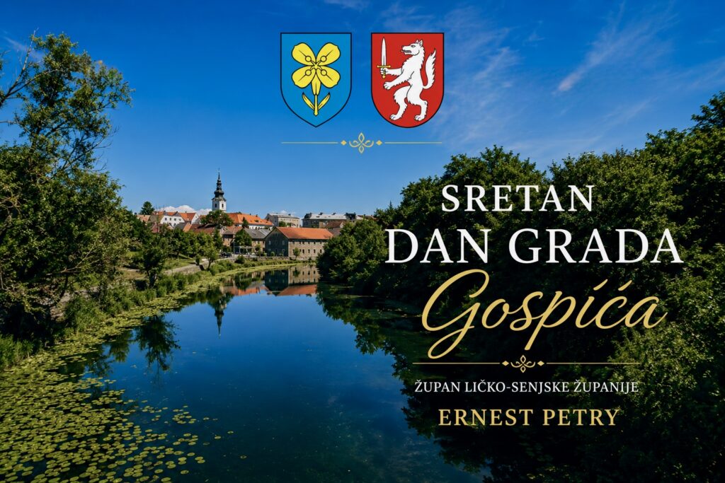 ČESTITKA ŽUPANA ERNESTA PETRYJA POVODOM DANA GRADA GOSPIĆA