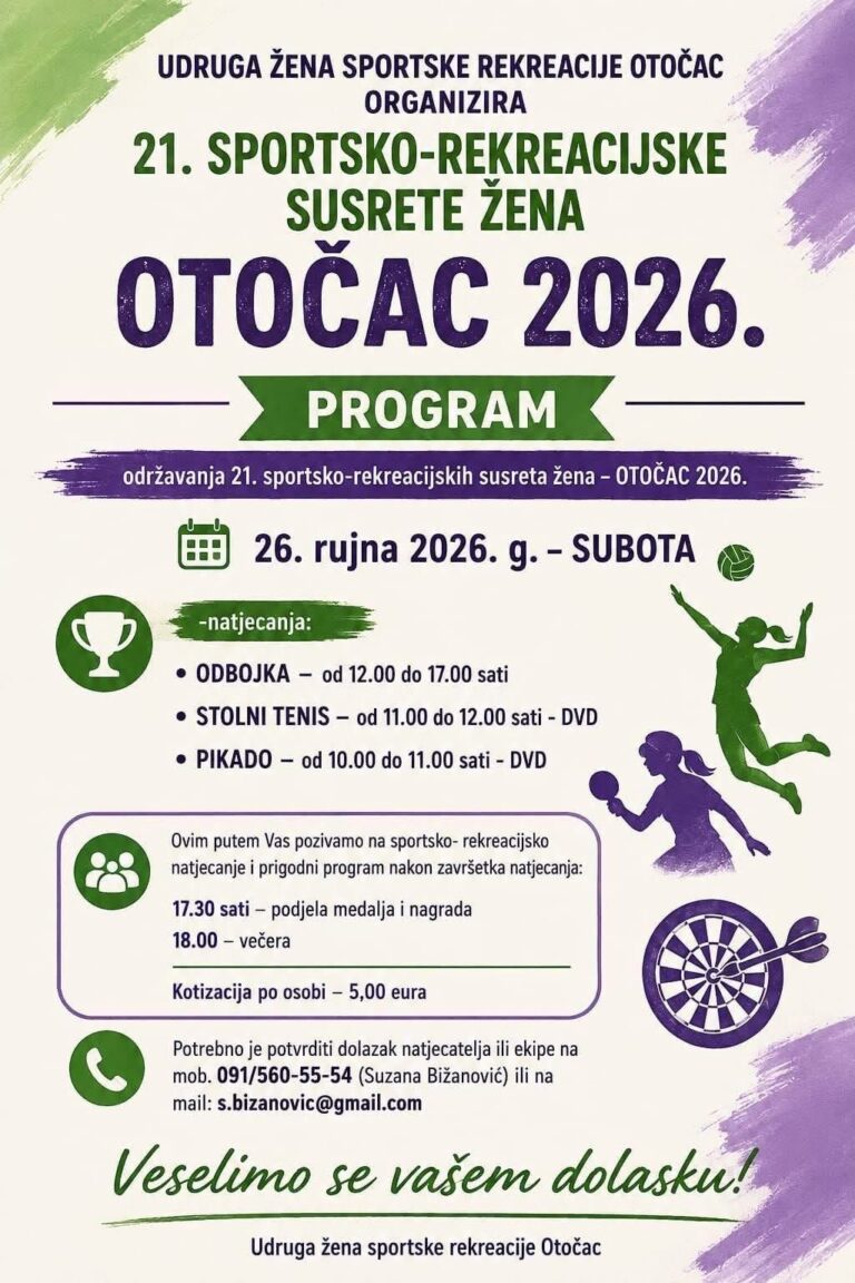 SPORT, DRUŽENJE I ZAJEDNIŠTVO U OTOČCU!