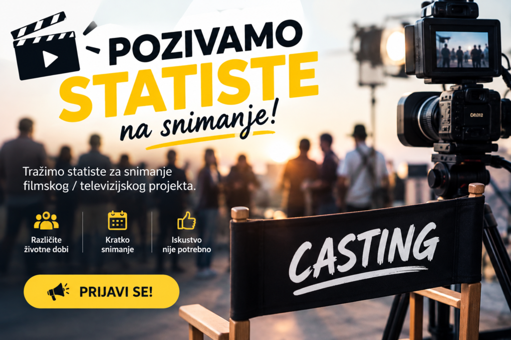 NASTAVAK SNIMANJA U KOSINJU – NOVI POZIV ZA STATISTE